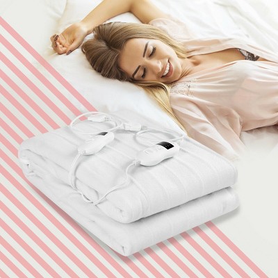 Electric Heated Mattress Pad Safe Twin/Full/Queen/King 8 Temperature 10h Timer