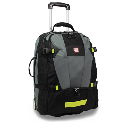 World Traveler Rolite Alpine Upright Style 21-Inch Carry-On Rolling Duffel Backpack