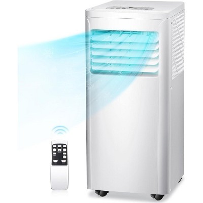 R.W.FLAME 10,000 BTU Portable Air Conditioner with Remote Control, 3-in-1 Air Conditioner with Digital Display, 24H Timer, Installation Kit for Home
