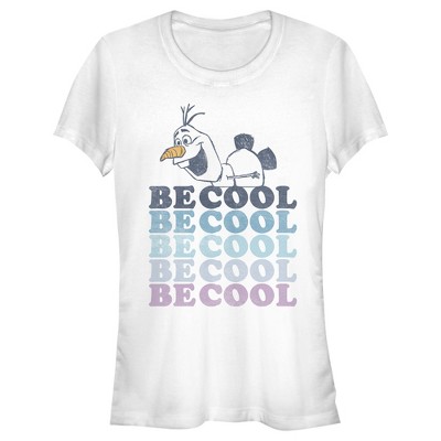 Juniors Womens Frozen 2 Olaf Be Cool T-Shirt
