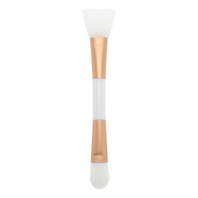 Unique Bargains Lightweight Double Head Facial Mask Brush Gold Tone 1 Pc