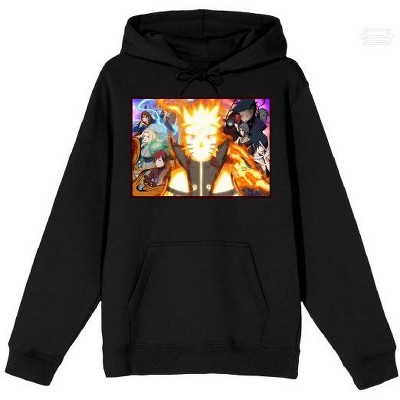 Naruto Shippuden Nine Tails Glow Men's Black Sweatshirt