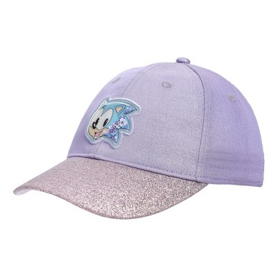 Sonic the Hedgehog Shake Glitter Patch Youth Purple Sparkle Traditional Adjustable Hat