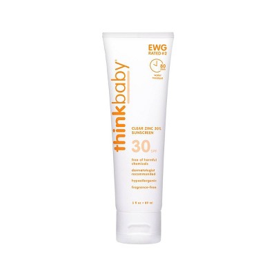 thinkbaby SPF 30 Clear Zinc Sunscreen - 3 fl oz