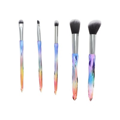 Unique Bargains Crystal Makeup Brush Set 5 Pcs
