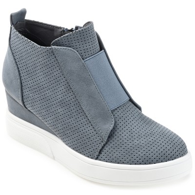 Journee Women's Clara Medium and Wide Width Wedge Sneakers