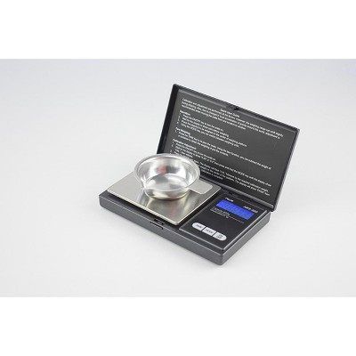 American Weigh Scales Portable Pocket Weight Scale High Precision Stainless Steel Digital Backlit LCD Display 600g x 0.1g