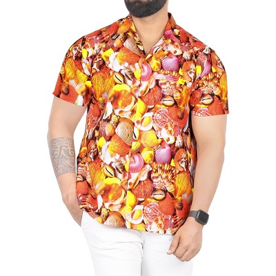 HAPPY BAY Men's Hawaiian Shirts Short Sleeve Button Down Shirt Mens Casual Shirts Holiday Tropical Beach Party Shirts for Men Funny