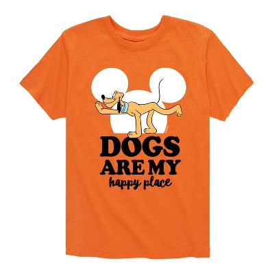 Boys' - Disney - Pluto Dogs Happy Place Short Sleeve Graphic T-Shirt