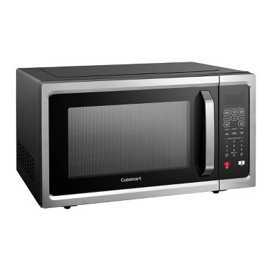 Cuisinart 1.6 cu ft Microwave Oven: 1100 Watt Countertop, Child Lock, 11 Programs, Digital Display, Black