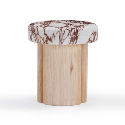 TOV FurnitureSheila Textured Concrete Indoor / Outdoor Side Table Multi, Natural 17"W x 17"D x 19.1"H