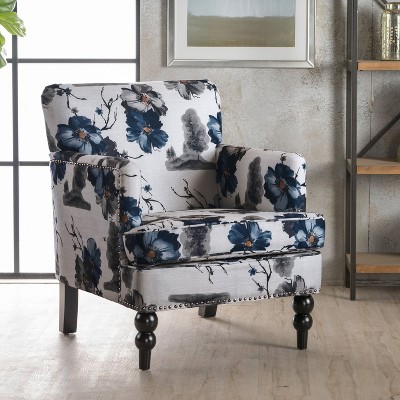 NicBex Harrison Tufted Club Chair - Upholstered Accent Armchair, Classic Living Room Seating