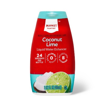 Coconut Lime Liquid Water Enhancer Drops - 1.62 fl oz - Market Pantry™