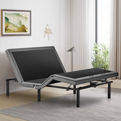 IULULU Adjustable Bed Frame with Wireless Remote Control and2 USB Ports