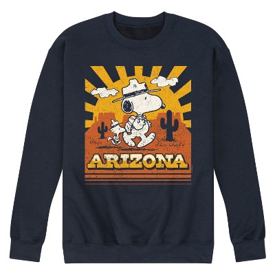 Men's - Peanuts - Snoopy Woodstock Beagle Scouts Arizona Graphic Fleece Sweatshirt