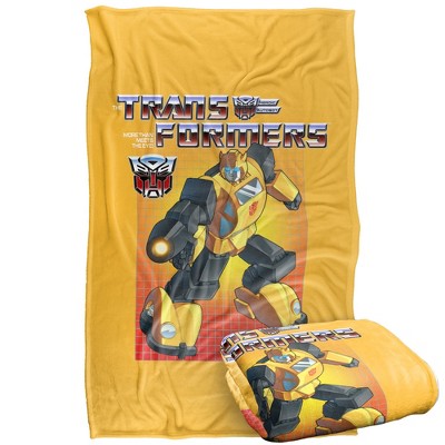 Kids' Transformers Bumblebee Silky Touch Blanket White 36X58