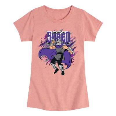 Girls' - Teenage Mutant Ninja Turtles - Live and Let Shred Fitted Short Sleeve Graphic T-Shirt