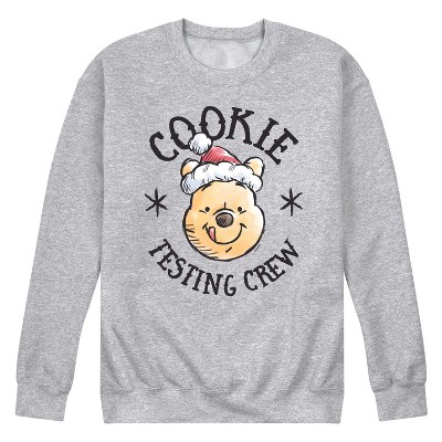 Men's - Winnie the Pooh - Christmas Cookie Testing Crew Graphic Fleece Sweatshirt