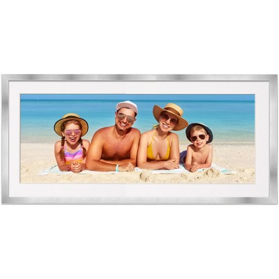 PosterPalooza | Metallic Silver with White Photo Mat, UV Acrylic, Foam Board Backing, 60 Sizes Available