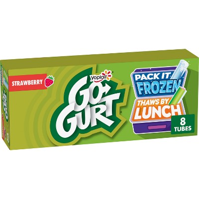 Yoplait Go-Gurt Strawberry Fat Free Kids' Yogurt - 8pk/2oz Tubes