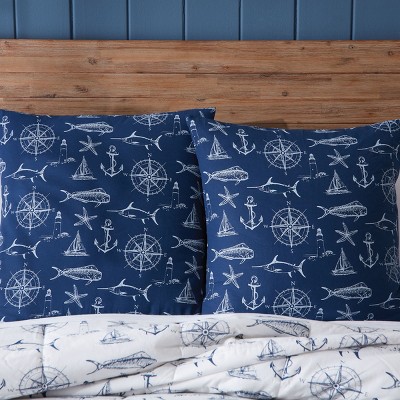 Split P Captain Quarters Euro Sham