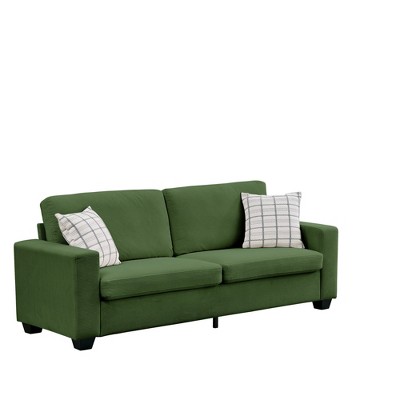 83" Modern Corduroy 3-Seater Deep Seat Sofa with Wide Armrest, Removable Washable Cushion Covers, Comfy Sofa for Living Room, Bedroom, Small Spaces