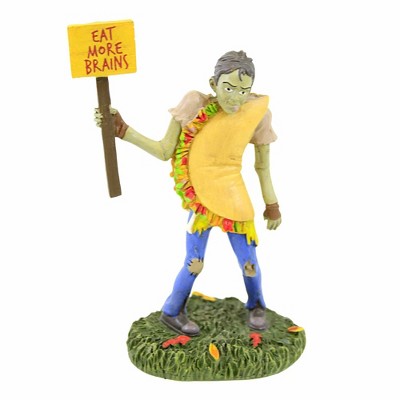 Enesco 3.75 In Eat More Brains Halloween Halloween Village , Halloween Decor Halloween Zombie Food (1PC)