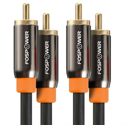 FosPower [24K Gold-Plated] Digital Coaxial Audio Cable - 10FT, Premium S/PDIF RCA Audio Cable Male to Male for Home Theater, HDTV, Subwoofer, Speaker
