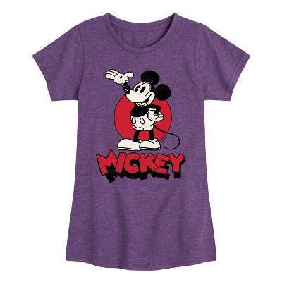 Girls' - Disney - Mickey Heritage Fitted Short Sleeve Graphic T-Shirt