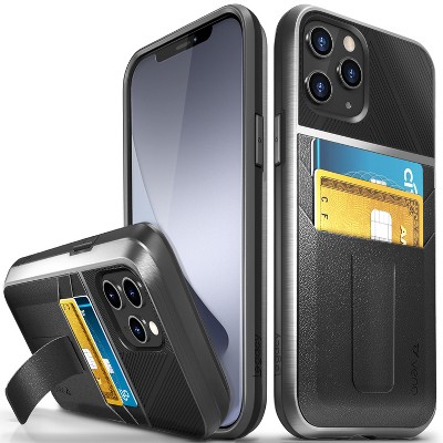 Vena Legacy Shockproof Protective Leather Wallet Minimalist Case with Kickstand for Apple iPhone 12 Pro Max