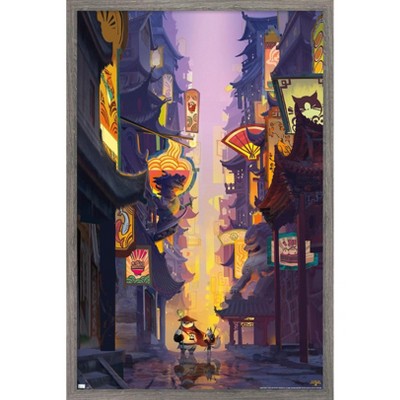 Trends International Kung Fu Panda 4 - Street Framed Wall Poster Prints
