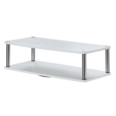Designs2Go XL Double Tier Swivel Riser for TVs up to 37 Inches Breighton Home