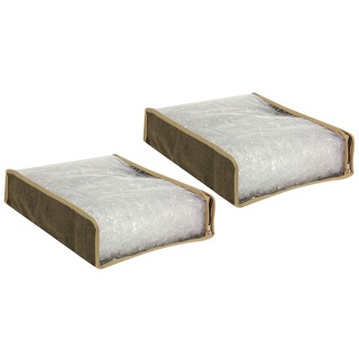Set of Two Sweater Storage Bags, Coffee Linen