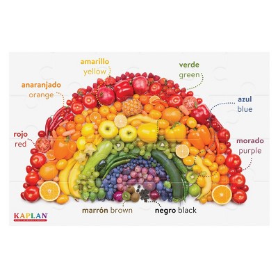 Kaplan Early Learning Colors - Los Colores - Bilingual Floor Puzzle - 24 Pieces