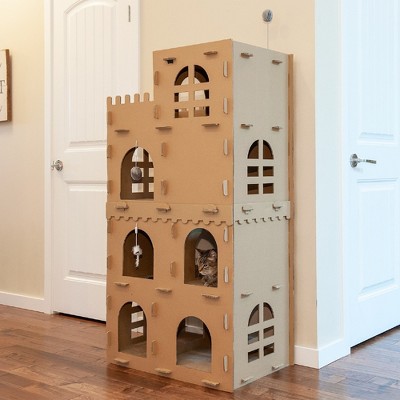 FurHaven Corrugated House Cat Scratcher With Catnip