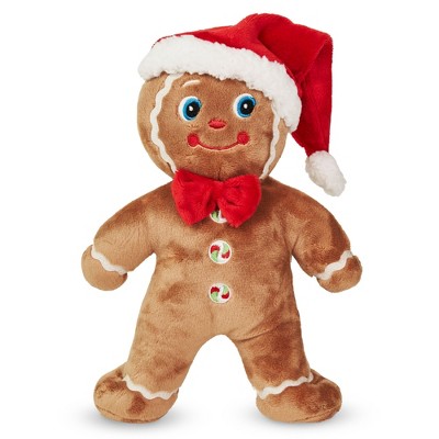 Bearington Jolly Ginger Gingerbread Man Plush, Gingerbread Toys, 10 In Christmas Stuffed Animal, Ideal Holiday Stuffed Animals Gift