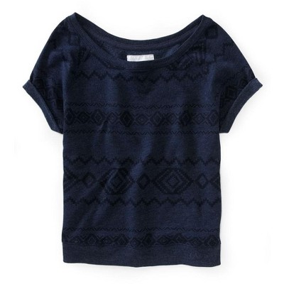 Aeropostale Womens Southwest Dolman Knit Sweater