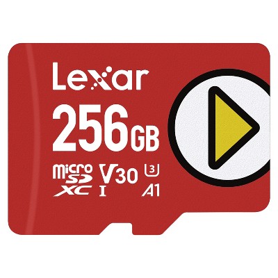 Lexar® PLAY microSDXC™ UHS-I Class 10, U3, V30, and A2 Card