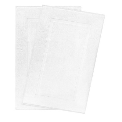American Soft Linen 100% Cotton Turkish Bath Mat Set, 2 Piece 20x34 inches Bath Mats for Bathroom
