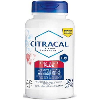 Citracal Calcium Citrate + D3 Maximum Plus 120 Cplts