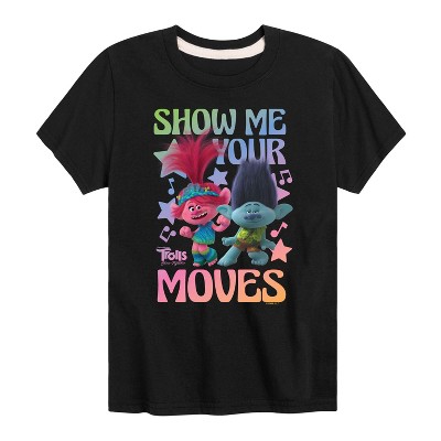 Boys' - Trolls - Poppy and Branch Show Me Your Moves Short Sleeve Graphic T-Shirt