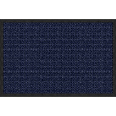 2'x3' Absorba Doormat Blue - Apache Mills: Indoor Outdoor, Recycled Rubber, Fade & Stain-Resistant, Low Pile