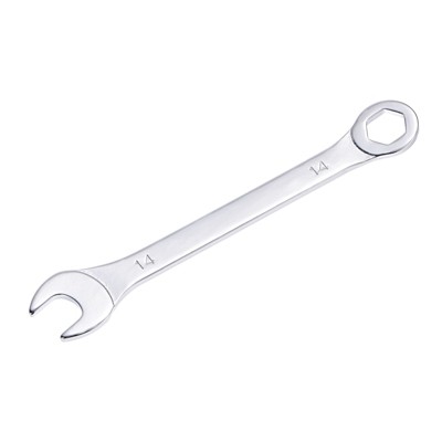 Unique Bargains High Carbon Steel Metric Offset 6-Point End and Angled Open-End Thin Combination Wrench
