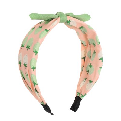 Unique Bargains Girl's Elegant Strawberry Headbands 6.30"x4.72"x2.05" Green Pink 1 Pc