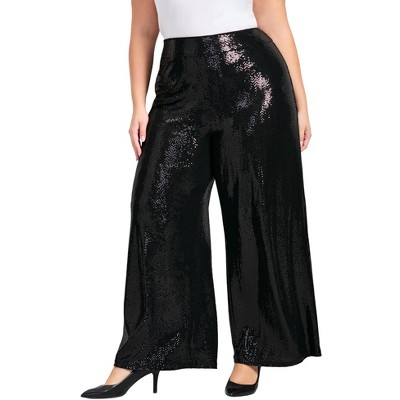 Avenue Glitz Sequin Wide Leg Pant
