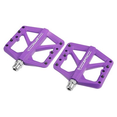 Unique Bargains Nylon Rear Foot Peg Flat Pedal Footrests Fit 9/16 Inch Axles BMX MTB Bicycle Yellow 1 Pair