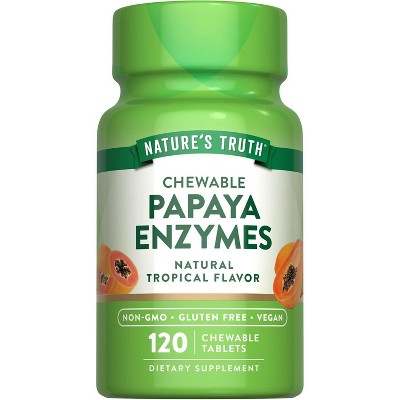 Nature's Truth Papaya Enzymes | 120 Chewable Tablets