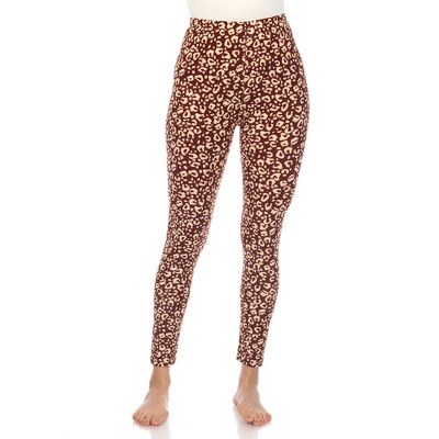 Super Soft Leopard Printed Leggings - White Mark