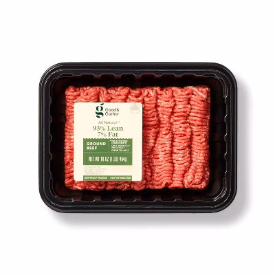 All Natural 93/7 Ground Beef - 1lb - Good & Gather™