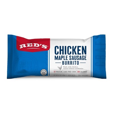Red's Frozen Chicken Maple Sausage Egg Cheese Breakfast Burrito - 4.5oz